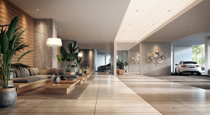Servis Apartment untuk Disewa di AraTre' Residences - Samantha Pan - Lobby - PropertyGuru.com.my