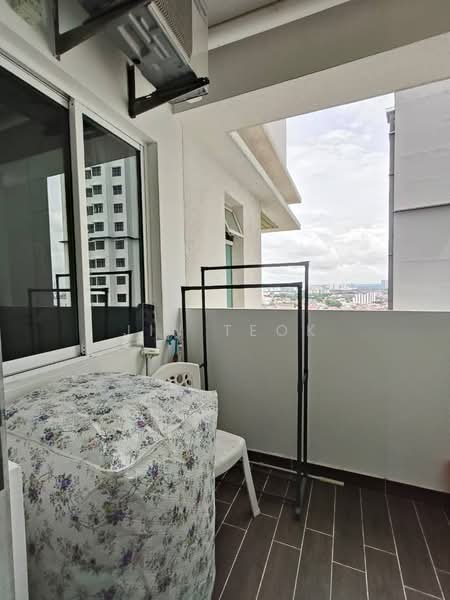 Servis Apartment untuk Dijual di TriTower Residence @ Johor Bahru Sentral - Jin Teok - Balcony - PropertyGuru.com.my