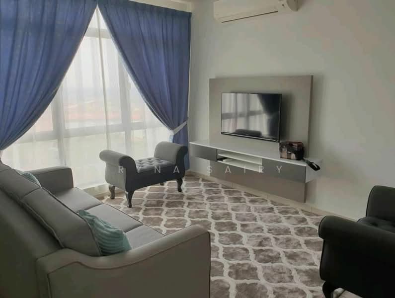 Service Residence for Rent at Kenwingston Square Garden - Eryna Sairy - Living Room - PropertyGuru.com.my