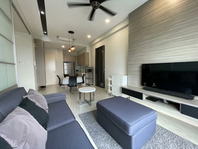 Servis Apartment untuk Dijual di Arnica @ Tropicana Gardens - Yoshinori Dota - Living Room - PropertyGuru.com.my