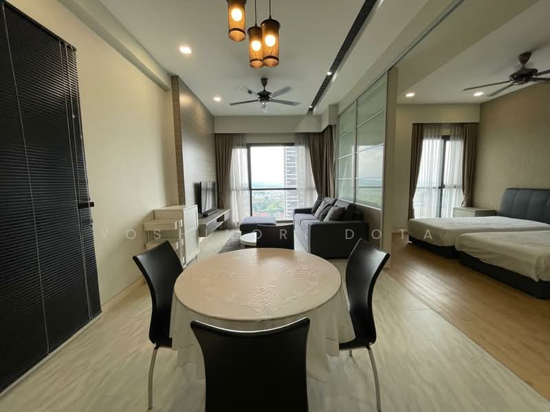 Servis Apartment untuk Dijual di Arnica @ Tropicana Gardens - Yoshinori Dota - Living Room - PropertyGuru.com.my