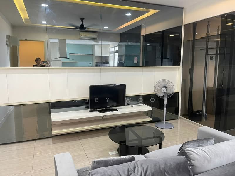 Servis Apartment untuk Disewa di Eve Suite / NZX Square - Abby Woo - Living Room - PropertyGuru.com.my