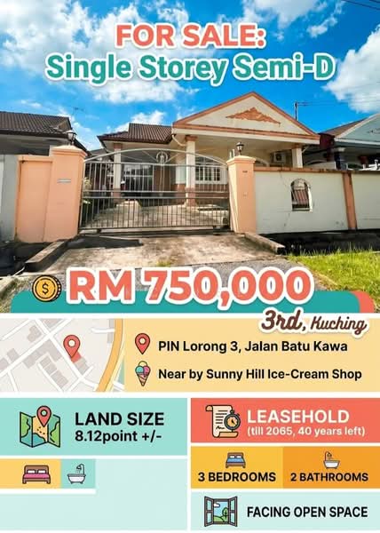 Semi-Detached House for Sale in Kuching (Sarawak) - KC Jee - PropertyGuru.com.my