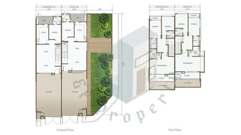 Rumah Teres 2 Tingkat untuk Dijual di Taman Mount Austin (Tebrau) - Jack Ting - Car Park - PropertyGuru.com.my