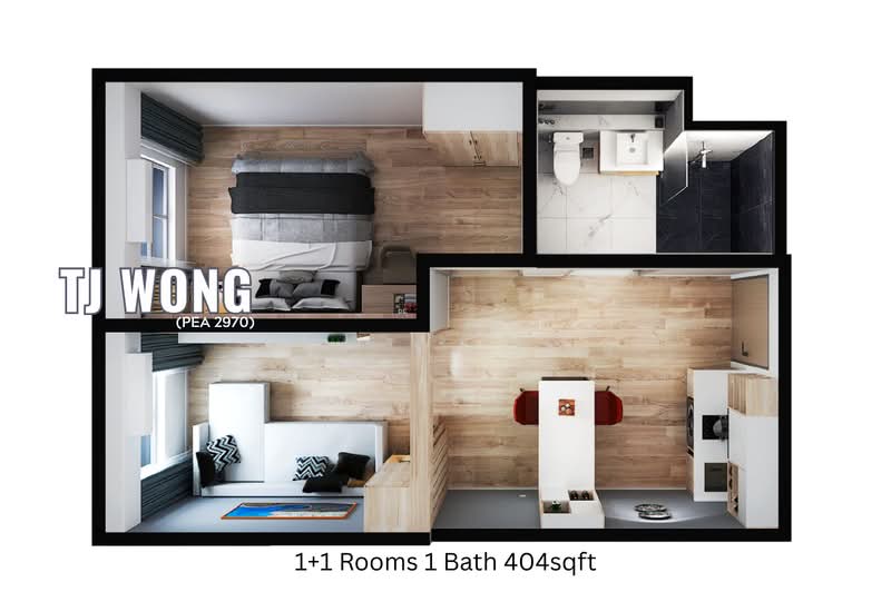 Service Residence for Sale at Vetro 11 Designer Suites - TJ Wong - Bedroom - PropertyGuru.com.my