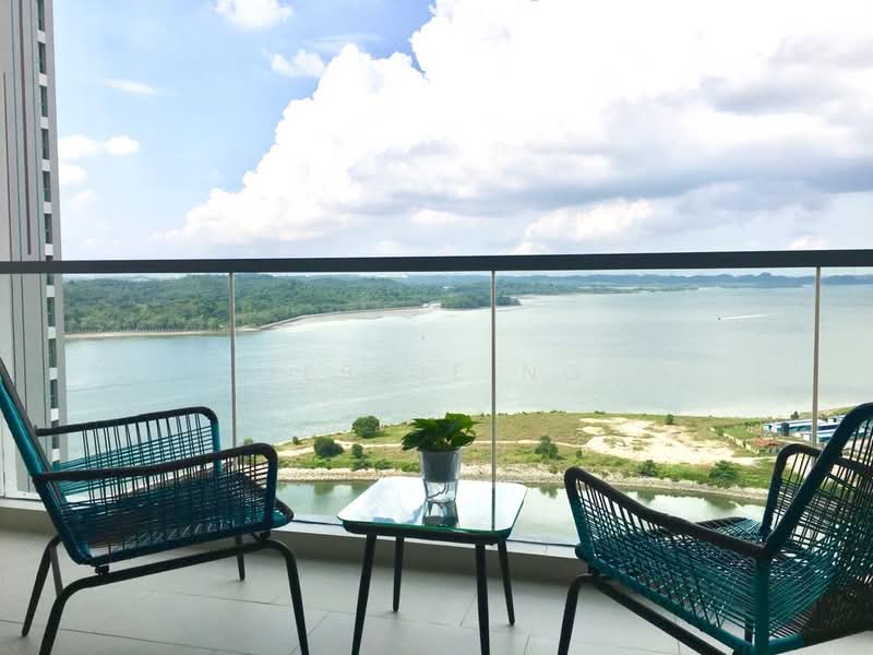 Service Residence for Rent at Southern Marina Residences - Jessie Ng - Balcony - PropertyGuru.com.my