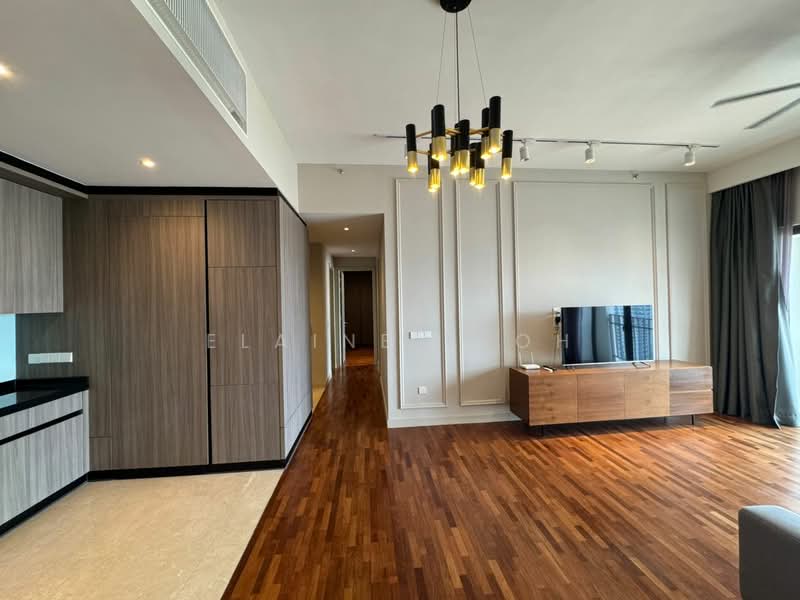 Service Residence for Rent at Straits Residences - Elaine Yeoh - Living Room - PropertyGuru.com.my