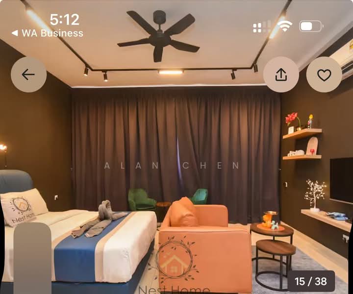Service Residence for Rent at Twin Tower Residence - Alan Chen - Bedroom - PropertyGuru.com.my