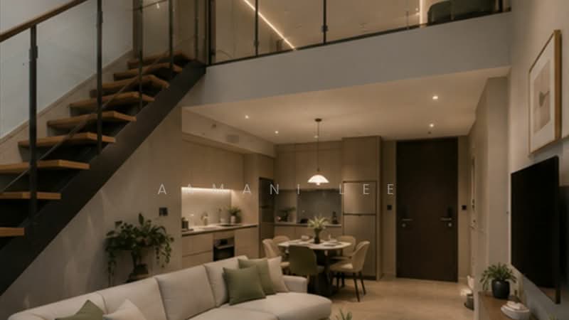Service Residence for Sale at Majestic Gen Sphere - Aamani Lee - Living Room - PropertyGuru.com.my