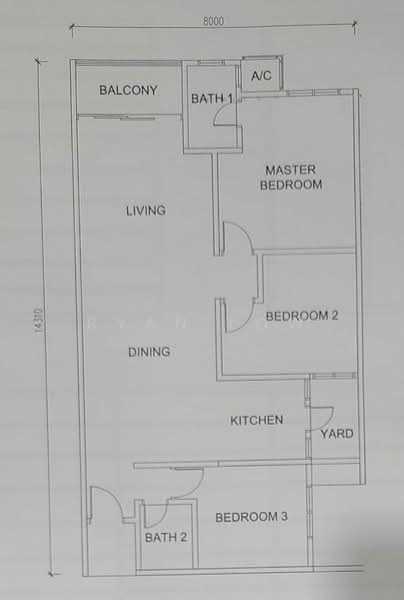 Kondominium untuk Dijual di Emerald Residence - Ryan Low - Balcony - PropertyGuru.com.my