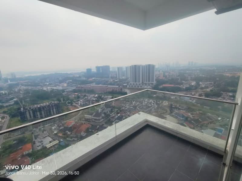Servis Apartment untuk Disewa di Pinnacle Tower - Chloe Ying - Balcony - PropertyGuru.com.my
