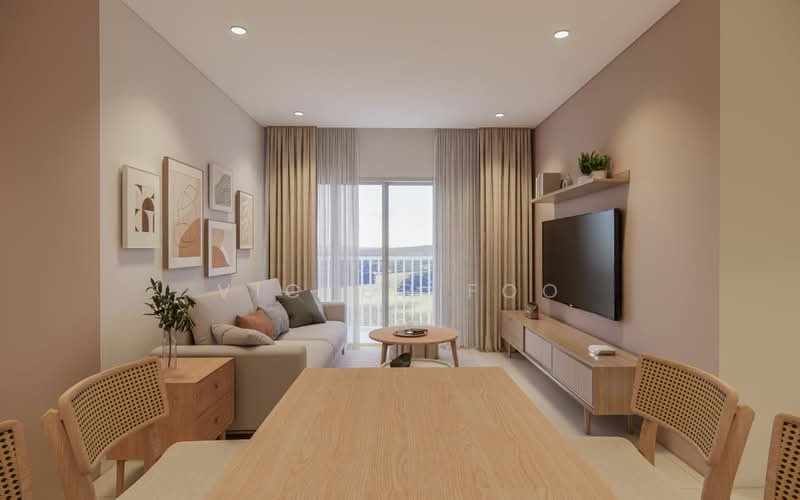 Kediaman Servis untuk Dijual di Pinnacle Ara Damansara - Victor Foo - Living Room - PropertyGuru.com.my