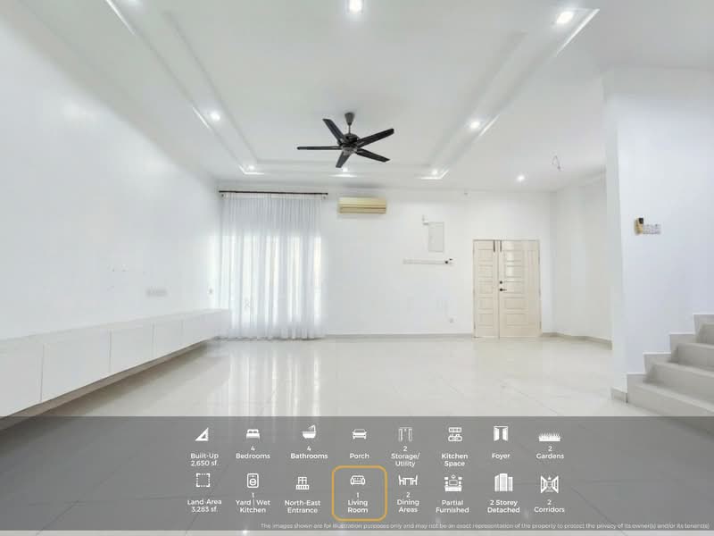 Bungalow for Sale in Sunway Tunas Jaya (Batu Maung) - KS Chen - Living Room - PropertyGuru.com.my