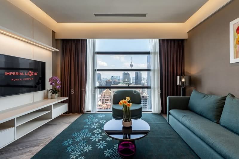Servis Apartment untuk Dijual di Imperial Lexis - Steve Ong - Living Room - PropertyGuru.com.my