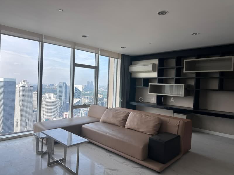 Servis Apartment untuk Disewa di The Face Suites (Platinum Suites) - Berwynn Chia - Living Room - PropertyGuru.com.my