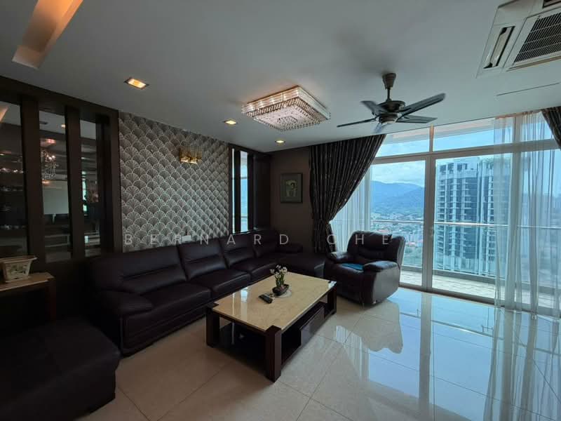 Kondominium untuk Disewa di H Residence (One Ritz Residence / Kelawai View) - Bernard Chew - Living Room - PropertyGuru.com.my
