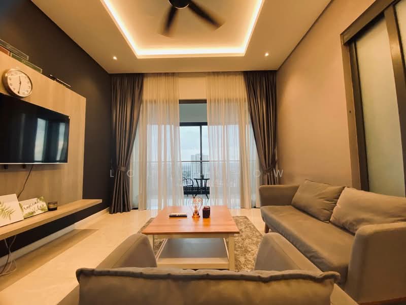 Servis Apartment untuk Disewa di The Astaka @ 1 Bukit Senyum - Louis Khow - Living Room - PropertyGuru.com.my