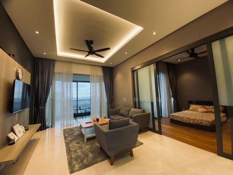Servis Apartment untuk Disewa di The Astaka @ 1 Bukit Senyum - Louis Khow - Living Room - PropertyGuru.com.my