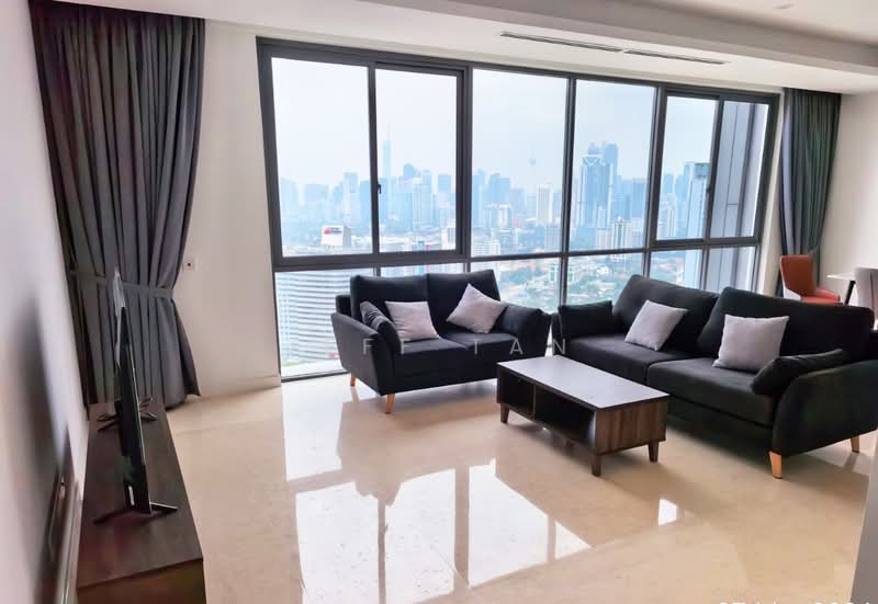 Kondominium untuk Disewa di Cappella Embassy - Jeff Tan - Living Room - PropertyGuru.com.my