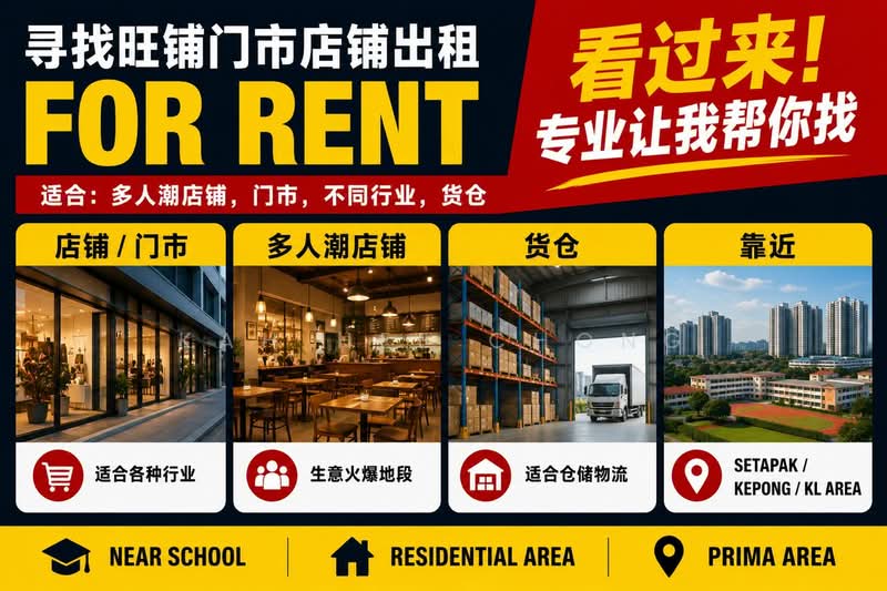 Kedai / Pejabat untuk Disewa di Kepong (Kuala Lumpur) - Kah Hee Chong - Exterior - PropertyGuru.com.my