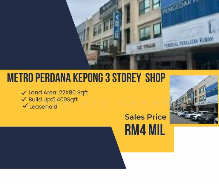 Shop for Sale in Setapak (Kuala Lumpur) - Kah Hee Chong - Exterior - PropertyGuru.com.my