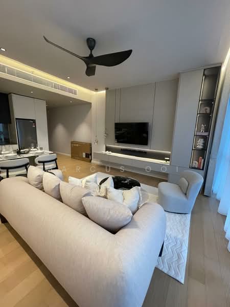 Service Residence for Rent at TRX Residences - Marcus Ooi - Living Room - PropertyGuru.com.my