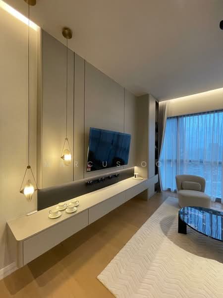 Service Residence for Rent at TRX Residences - Marcus Ooi - Living Room - PropertyGuru.com.my