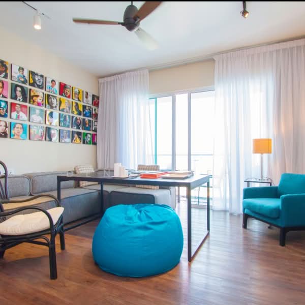 Kondominium untuk Disewa di Vertiq - Denise Teh - Living Room - PropertyGuru.com.my