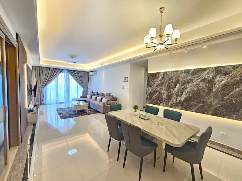 Kondominium untuk Dijual di R&F Princess Cove Phase 2-Seine Region - Bella Tan - Living Room - PropertyGuru.com.my