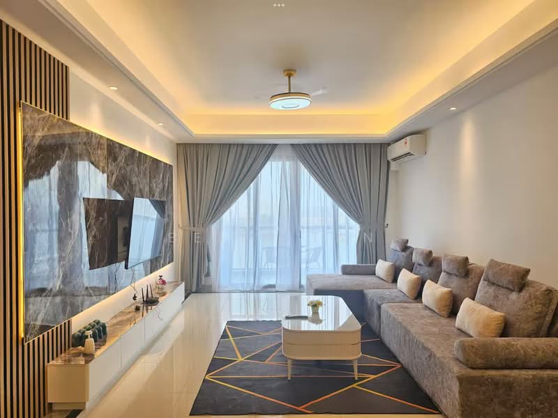 Kondominium untuk Dijual di R&F Princess Cove Phase 2-Seine Region - Bella Tan - Living Room - PropertyGuru.com.my