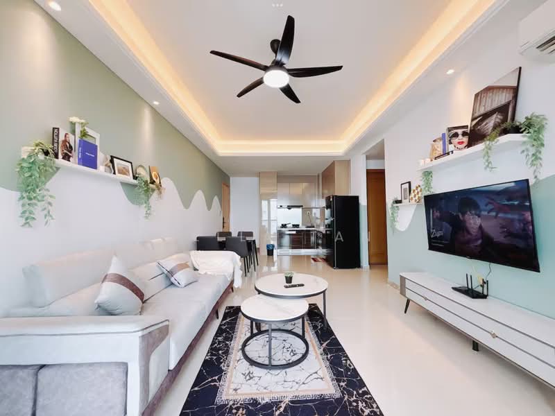 Kondominium untuk Dijual di R&F Princess Cove Phase 2-Seine Region - Bella Tan - Living Room - PropertyGuru.com.my