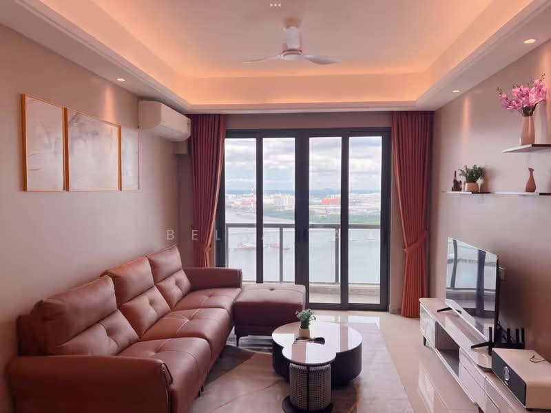 Condominium for Sale at R&F Princess Cove Phase 2-Seine Region - Bella Tan - Living Room - PropertyGuru.com.my