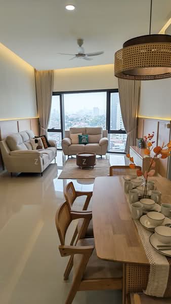 Service Residence for Rent at Sapphire Paradigm - Zac Zairi - Living Room - PropertyGuru.com.my