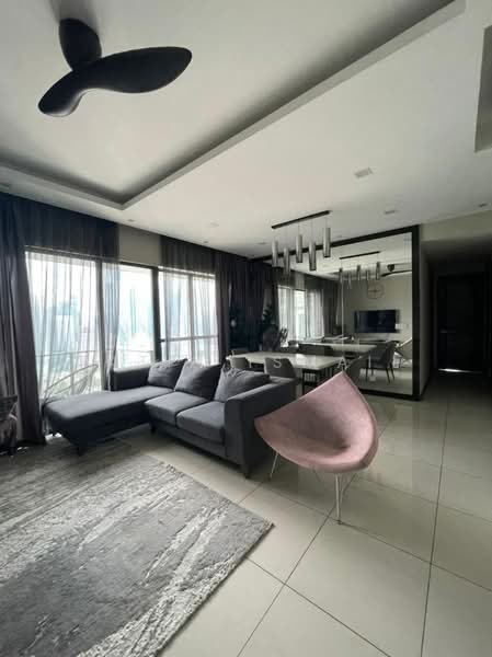 Servis Apartment untuk Disewa di Setia SKY Residences - Fatin Ismail - Living Room - PropertyGuru.com.my