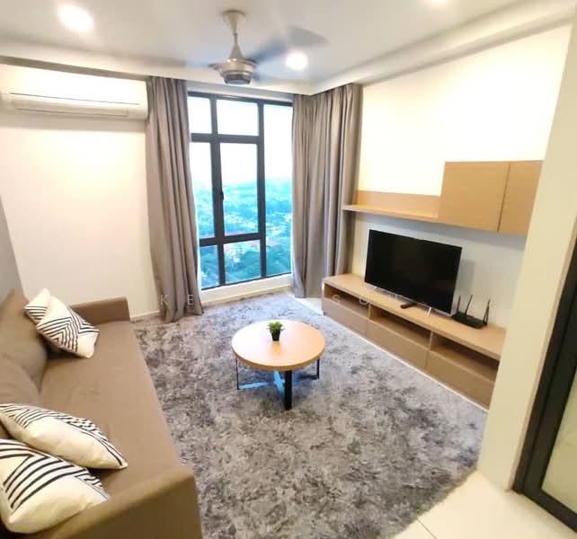 Service Residence for Sale at Residences @ 1 Tebrau - Keh Qi Soh - Living Room - PropertyGuru.com.my