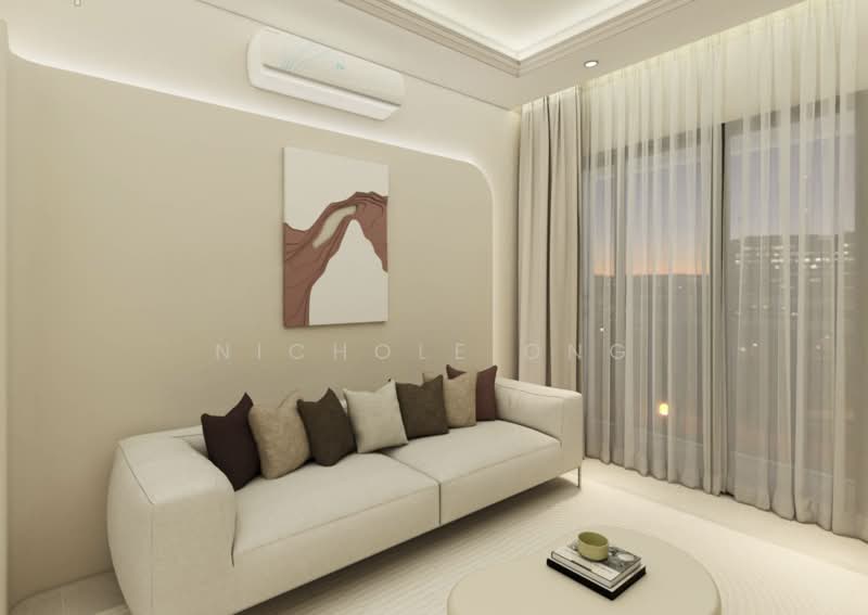 Service Residence for Sale at Atwater : Service Residences - Nichole Ong - Living Room - PropertyGuru.com.my