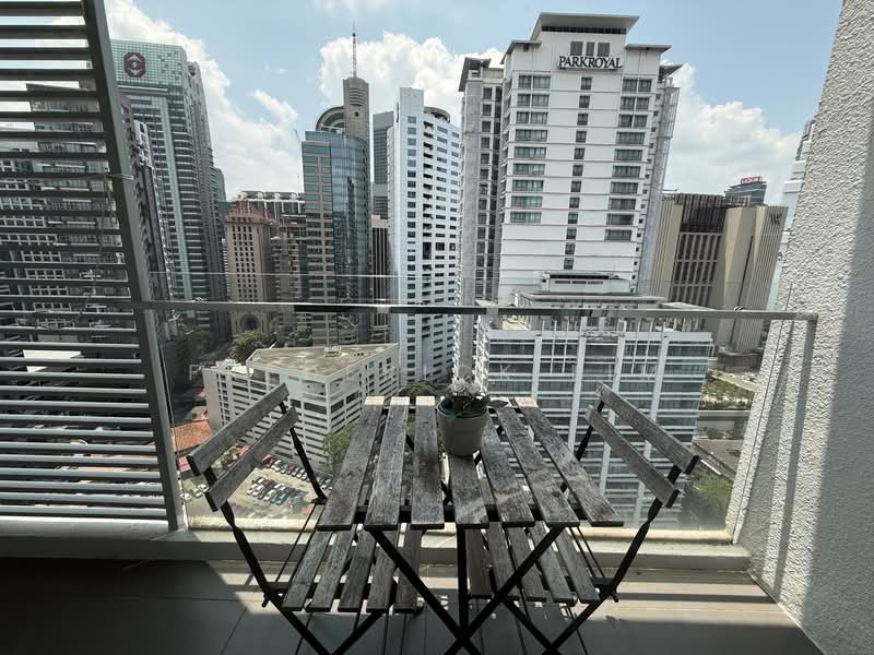Service Residence for Rent at Ramada (One @ Bukit Ceylon) - Frederick Lim - Balcony - PropertyGuru.com.my