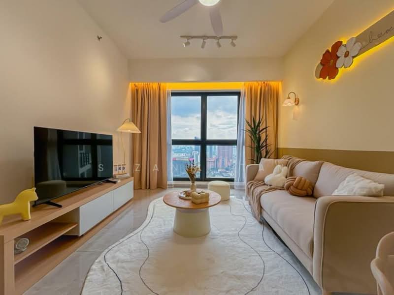 Service Residence for Sale at The Rosewoodz @ Bukit Jalil - Suzanne Tan - Living Room - PropertyGuru.com.my