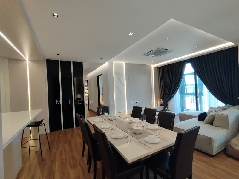 Service Residence for Sale at The Corliss Residence @ The NorthBank - Michelle Teo - Dining Room - PropertyGuru.com.my