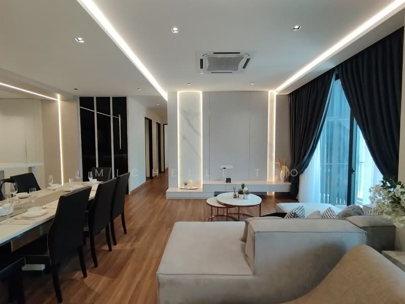 Service Residence for Sale at The Corliss Residence @ The NorthBank - Michelle Teo - Living Room - PropertyGuru.com.my