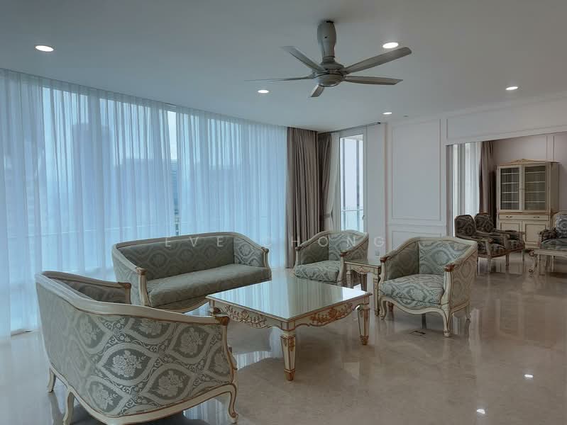 Servis Apartment untuk Disewa di The Oval - Eve Chong - Living Room - PropertyGuru.com.my