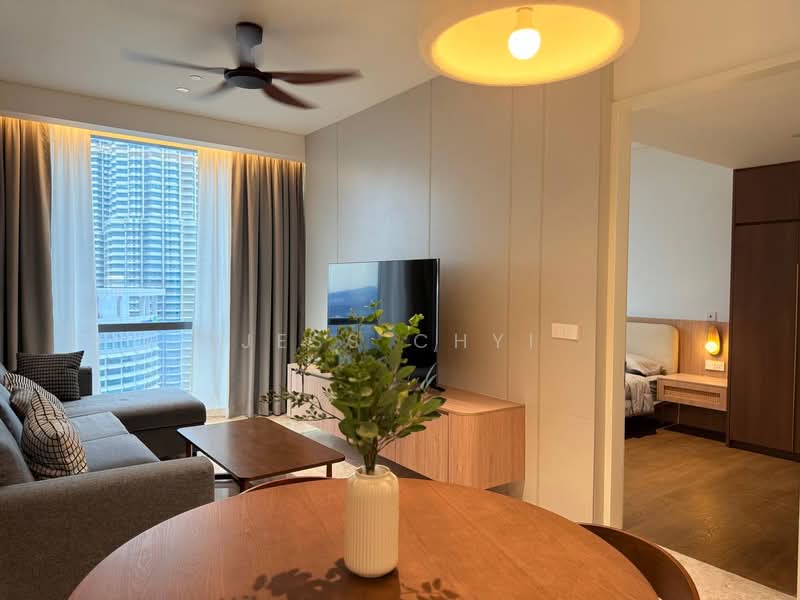 Servis Apartment untuk Dijual di Jewel by Oxley KLCC - Jess Chyi - Living Room - PropertyGuru.com.my