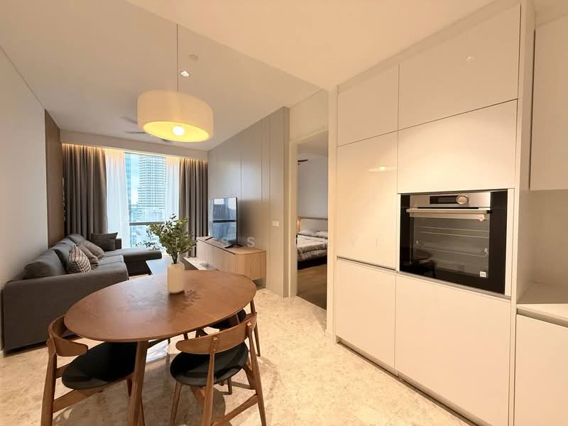 Servis Apartment untuk Dijual di Jewel by Oxley KLCC - Jess Chyi - Living Room - PropertyGuru.com.my