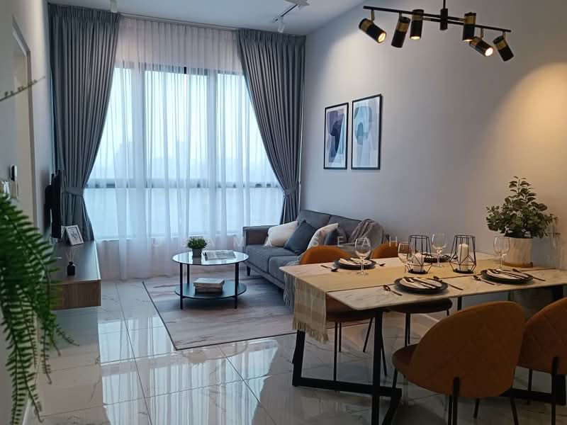 Service Residence for Sale at Cubic Botanical - Obama Seah - Living Room - PropertyGuru.com.my