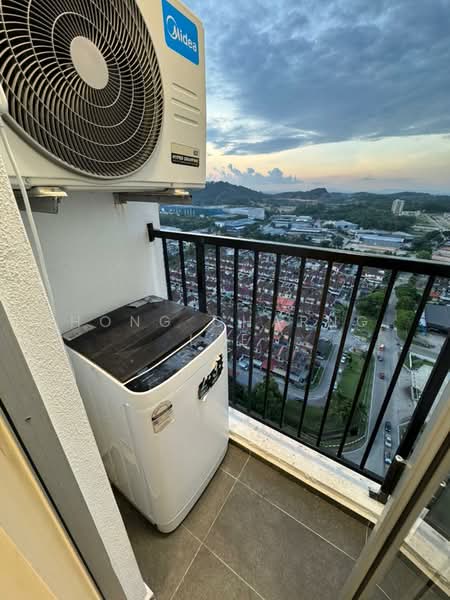 Service Residence for Rent at Midas @ Seri Alam - Hong Charng Lee - Balcony - PropertyGuru.com.my