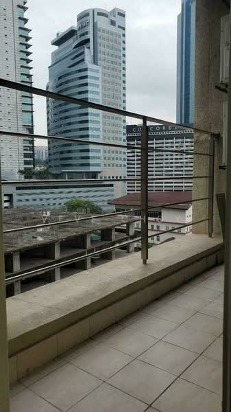 Servis Apartment untuk Dijual di Parkview Service Apartment - Veve Choy - balcony - PropertyGuru.com.my