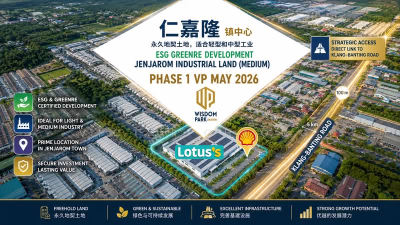 Industrial Land for Sale in Jenjarom (Selangor) - Victor Cheong - Exterior - PropertyGuru.com.my