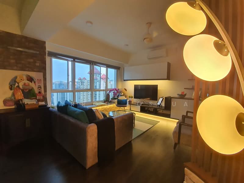 Kondominium untuk Disewa di Tiffani Kiara - Jarrod Joshua - Living Room - PropertyGuru.com.my