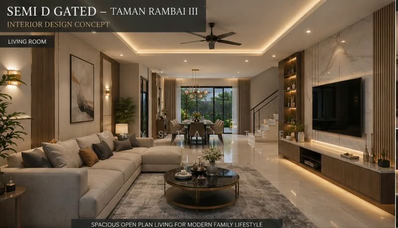 Residential Land for Sale in Kulim (Kedah) - Crystal Tee - Living Room - PropertyGuru.com.my