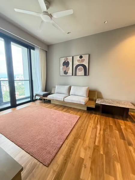 Servis Apartment untuk Disewa di Conlay Signature Suites by E&O - Aden Tai - Living Room - PropertyGuru.com.my
